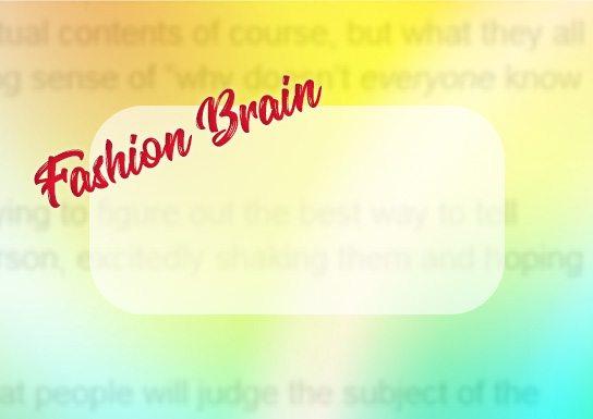 black letter fashion brain