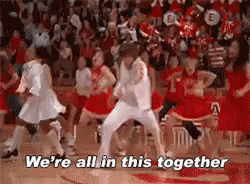 gif high school musical we are all in this together