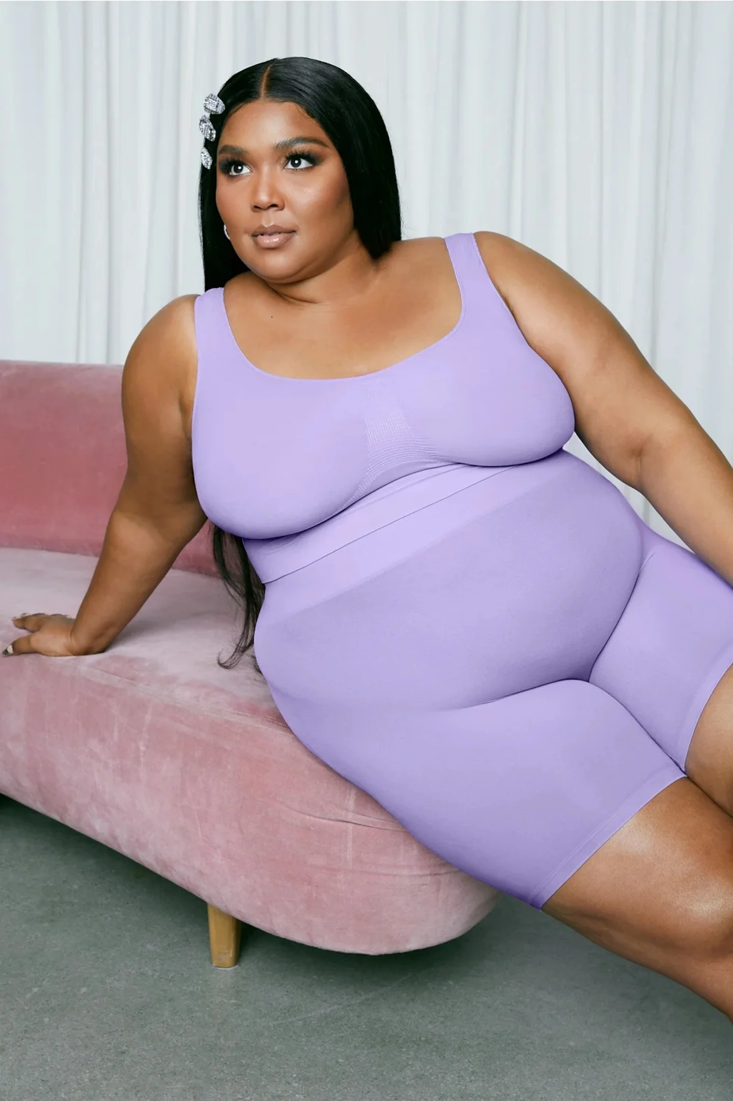 lizzo bodysuit liliac