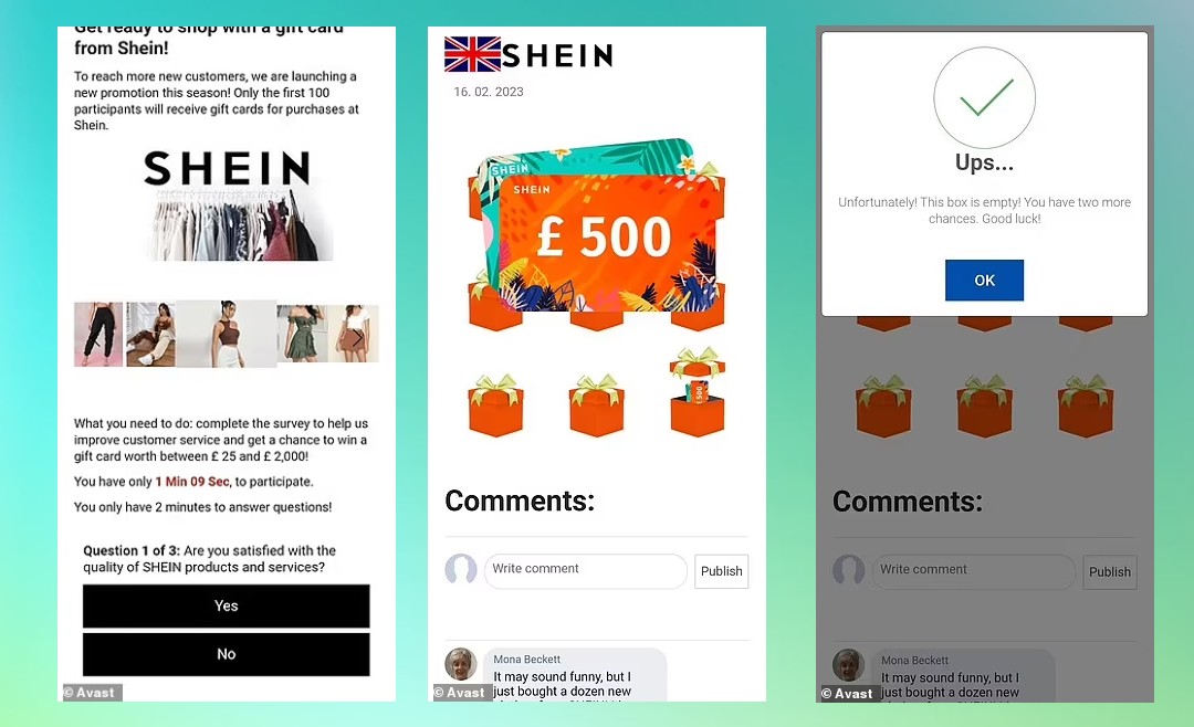 Shein youve been tagged scam