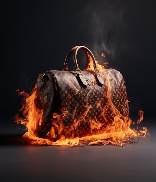 luxury brands burn bags
