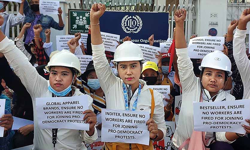 Garment workers protests