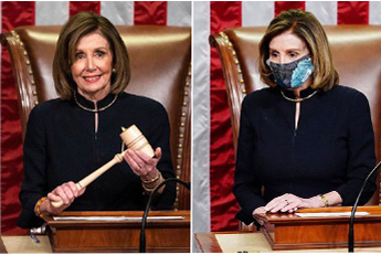 Nancy Pelosi in the impechment outfit