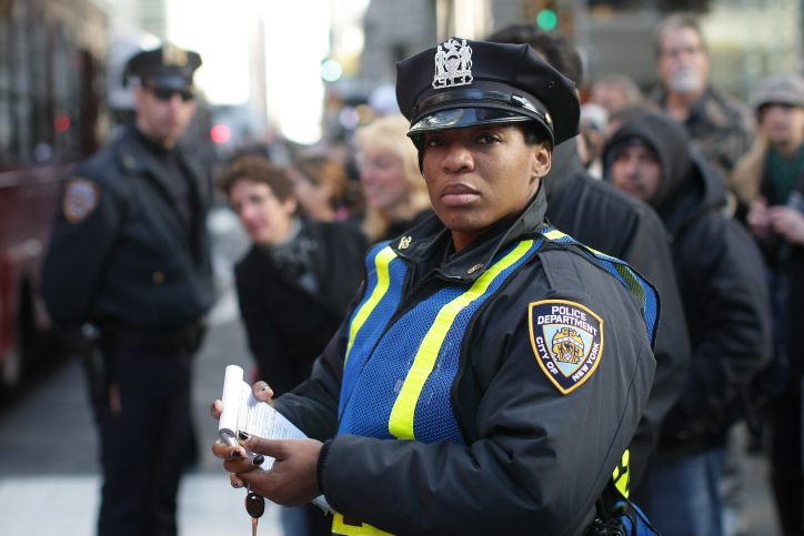 Black female police officer